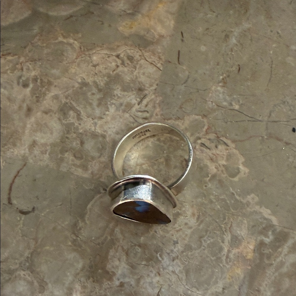 Australian Boulder opal and 925 ring adjustable by Michael - Picture 7 of 7